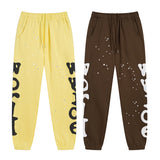 Sp5der Sweatpants Sports Pants Ankle-Tied Fleece Casual