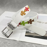 Chh Chrome Heart Belt Embroidery Belt Male