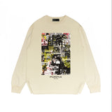 Purple Brand Long Sleeve T-Shirt Fashion Loose Long Sleeve Top