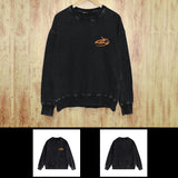 Purple Brand Distressed Sweatshirt Retro Vintage Crew Neck Sweater