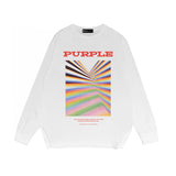 Purple Brand Long Sleeve T-Shirt Fashion Loose Long Sleeve Top