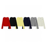 Ralph Lauren Knitted sweaters RL logo embroidered V-neck knitted sweater