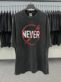 Men Vintage T-Shirts "Never" Saint Michael T-Shirt