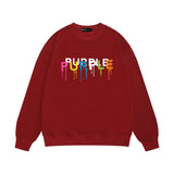 Purple Brand Sweatshirt Loose Crew Neck Sweater