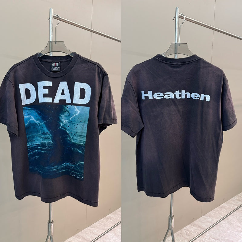 Men Vintage T-Shirts "Dead" Saint Michael Tee