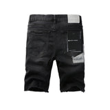 Purple Brand Denim Shorts High Street Black