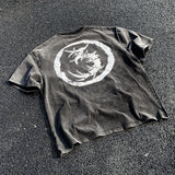 Mens Vintage T-Shirts SAINT MICHAEL CHO Nirvana Rebirth Old Short Sleeve Vintage Wash