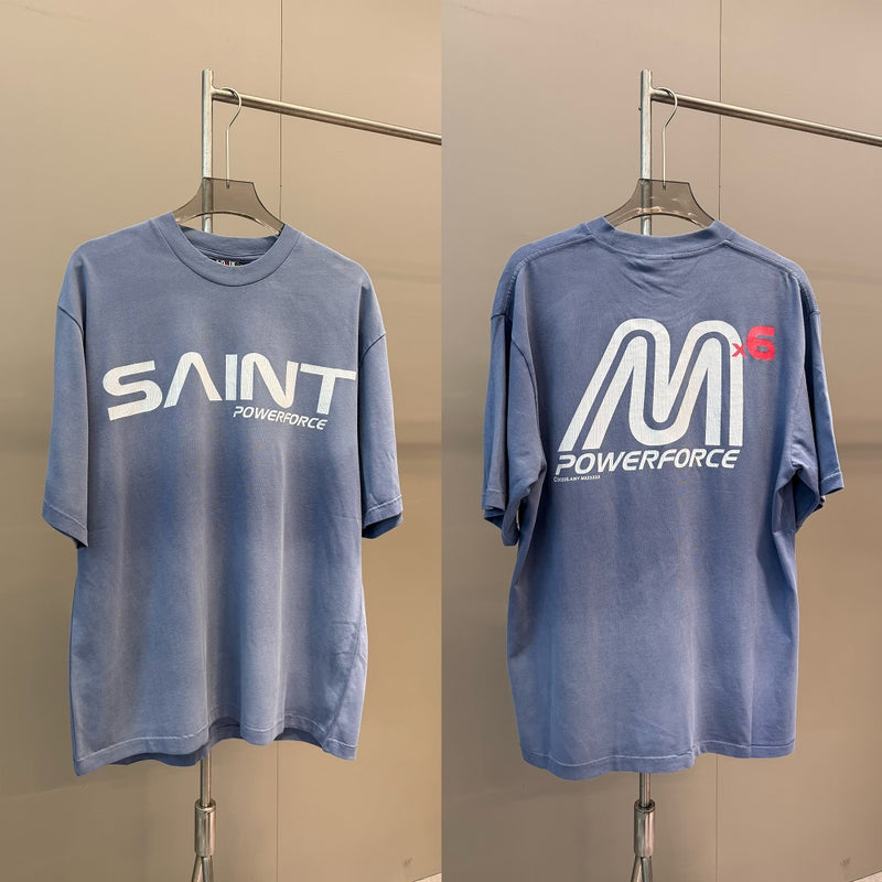 Men Vintage T-Shirts "POWERFORCE" SAINT Michael Tee