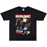 Rock Star T Shirt East Coast Hip Hop Rap Band Group Washed Distressed T-shirt Short Sleeve Men and Women Loose