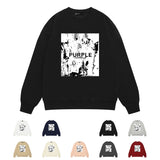Purple Brand Sweatshirt Loose Crew Neck Sweater
