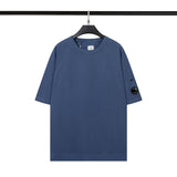 Cp Company T Shirts Men's Cotton Embroidered Casual Crew Neck