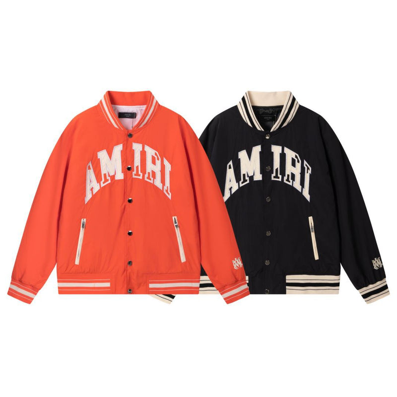 Amiri Jacket 2024 Spring and Autumn New AMI Embroidered Letter Pattern Baseball Jacket Jacket Men's and Women's Same Piece Wholesale