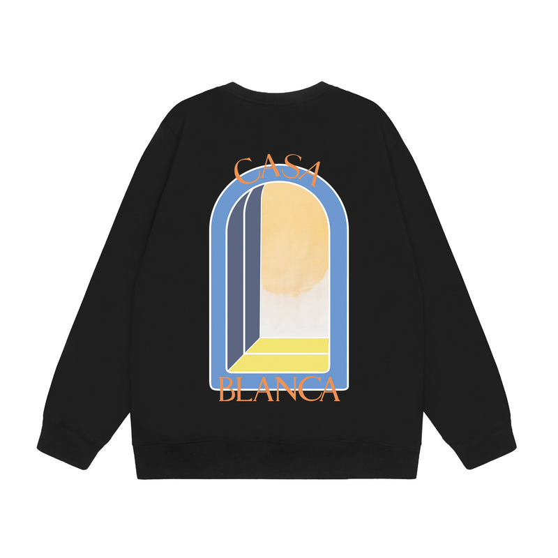 Casablanca Sweatshirts Crew neck sweater autumn and winter print men and women