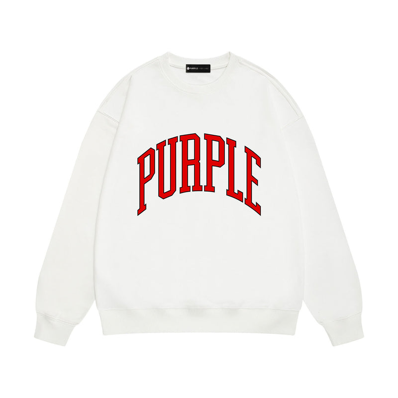 Purple Brand Sweatshirt Loose Crew Neck Sweater