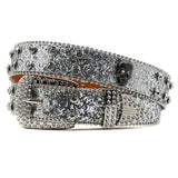 Hip-hop punk rhinestone belt punk style