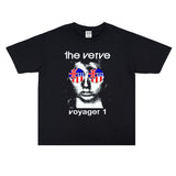 Rock Star T Shirt Charm Band Printed T-shirt Short Sleeve Cotton Men and Women Loose