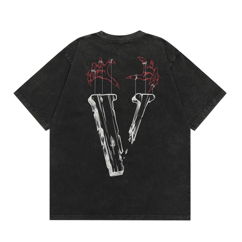 Vlone T Shirt Spring Summer Crew Neck Short Sleeve