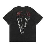 Vlone T Shirt Spring Summer Crew Neck Short Sleeve