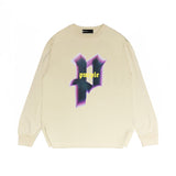 Purple Brand Long Sleeve T-Shirt Fashion Loose Long Sleeve Top