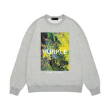Purple Brand Sweatshirt Loose Crew Neck Sweater