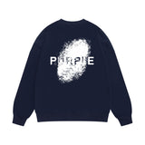 Purple Brand Sweatshirt Loose Crew Neck Sweater