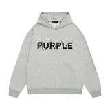 Purple Brand Hoodie Fashion Loose Hooded Sweater