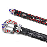 Hip-hop punk rhinestone belt rhinestone crown punk style