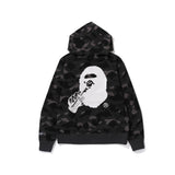 Bathing Ape Hoodie Cola Camouflage Print Shark Hooded Sweater Casual Loose Pullover Jacket