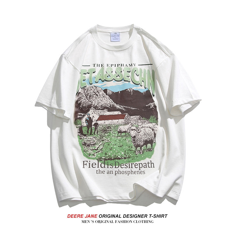 Men's T-Shirts Short Sleeve T-shirt Men's Summer Thin Loose Half Sleeve