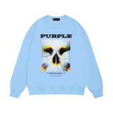Purple Brand Sweatshirt Loose Crew Neck Sweater