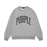 Purple Brand Sweatshirt Loose Crew Neck Sweater