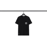 CHH Chrome Heart T Shirts Sanskrit Color Printing Loose Casual Versatile Crew Neck Short Sleeve T-Shirt