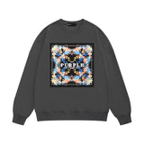 Purple Brand Sweatshirt Loose Crew Neck Sweater