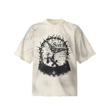 Unisex T-Shirts Saint Michael Vintage Loose Casual T-Shirt