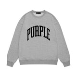 Purple Brand Sweatshirt Loose Crew Neck Sweater