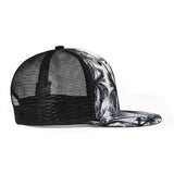 Trendy flat brimmed hat mesh wide brim sun shade