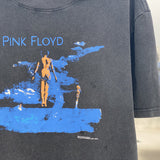 Men Vintage T-Shirts Vintage Old Wash Short Sleeve Pink Floyd Pink Floyd Band