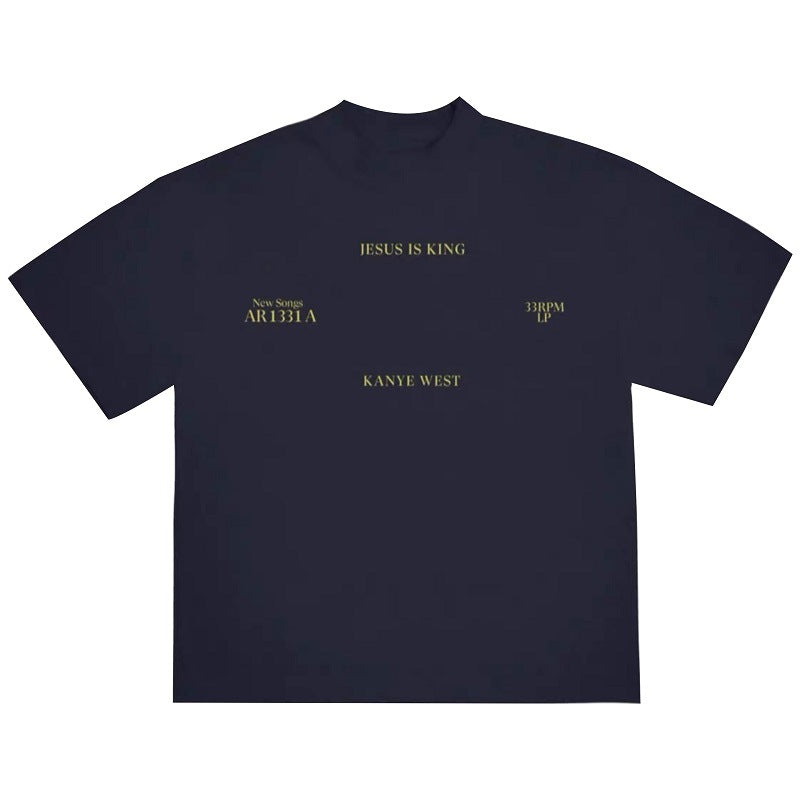 Jesus Is King T Shirt Cpfm Kanye Fashion Brand High Street All-Match Loose Baby Boy and Girl Summer Fog Short Sleeve T-shirt