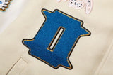 Off White Jacket Spring and Autumn OW Trojan Horse Letter Pattern Baseball Jacket Jacket
