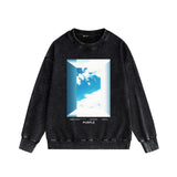 Purple Brand Distressed Sweatshirt Retro Vintage Crew Neck Sweater