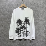 Purple Brand Long Sleeve T-Shirt Fashion Loose Long Sleeve Top