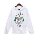 Casablanca Hoodie Autumn/Winter Letter Print Hooded Sweater