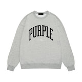 Purple Brand Sweatshirt Loose Crew Neck Sweater