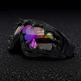 Trendy punk glasses gothic dark style