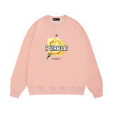 Purple Brand Sweatshirt Loose Crew Neck Sweater
