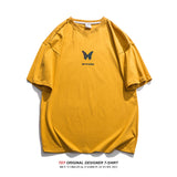 Men T-Shirts Loose Solid Color Short Sleeve T-shirt Men Summer Half Sleeve