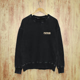 Purple Brand Distressed Sweatshirt Retro Vintage Crew Neck Sweater