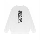 Purple Brand Long Sleeve T-Shirt Fashion Loose Long Sleeve Top