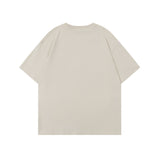 Fog Essentials T Shirts Spring/Summer FOG Flocking Letter Pattern Crew Neck Short Sleeves