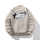 Mens Vintage Jackets Air Force Flight Suit Hooded Jacket Padded Baseball Suit